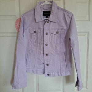 Lavender Banana Republic jean jacket